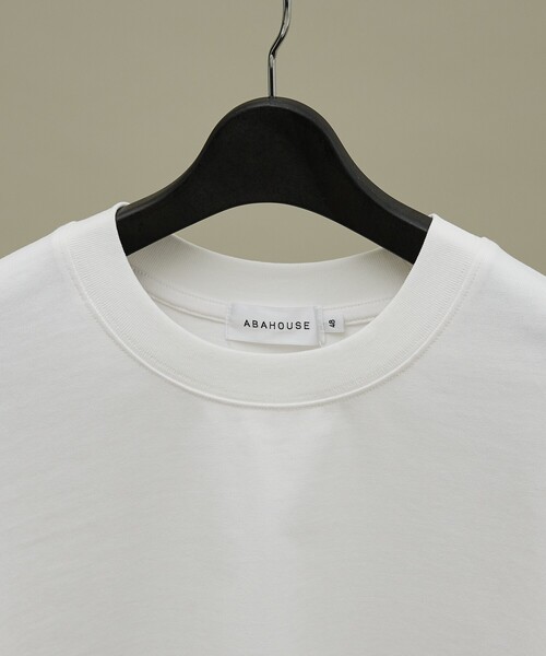 ABAHOUSE(アバハウス)の「ワンポイント刺繍 クルーネック長袖Tシャツ(Tシャツ/カットソー・メンズ・ホワイト/チャコールグレー/ピンク/ベージュ・44/48/46)」の8枚目の写真