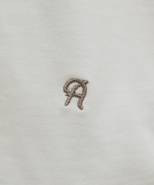ABAHOUSE(アバハウス)の「ワンポイント刺繍 クルーネック長袖Tシャツ(Tシャツ/カットソー・メンズ・ホワイト/チャコールグレー/ピンク/ベージュ・44/48/46)」の11枚目の写真