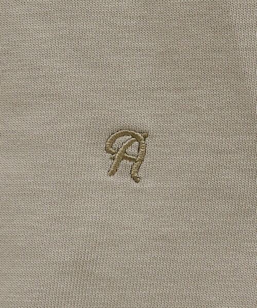ABAHOUSE(アバハウス)の「ワンポイント刺繍 クルーネック長袖Tシャツ(Tシャツ/カットソー・メンズ・ホワイト/チャコールグレー/ピンク/ベージュ・44/48/46)」の12枚目の写真