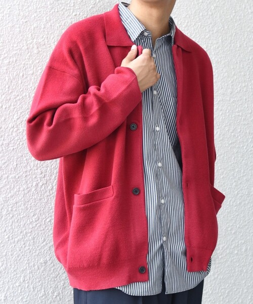 SHIPS any:〈手洗い可能〉ハイゲージ ミラノリブ ブラッシュド ニット