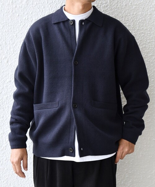 SHIPS any:〈手洗い可能〉ハイゲージ ミラノリブ ブラッシュド ニット