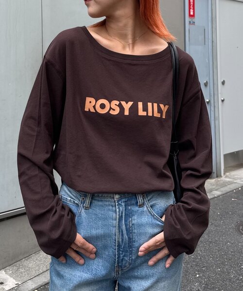 CIAOPANIC TYPY(チャオパニックティピー)の「コットンナイロンシアーカラーロゴTee(Tシャツ/カットソー・レディース・オフホワイト/ブルー/ピンク/ブラウン・ONE SIZE)」の3枚目の写真