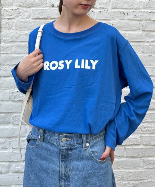 CIAOPANIC TYPY(チャオパニックティピー)の「コットンナイロンシアーカラーロゴTee(Tシャツ/カットソー・レディース・オフホワイト/ブルー/ピンク/ブラウン・ONE SIZE)」の1枚目の写真