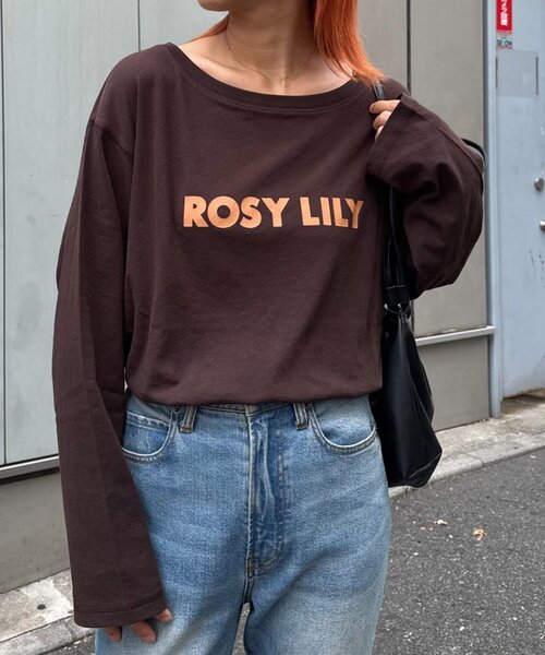 CIAOPANIC TYPY(チャオパニックティピー)の「コットンナイロンシアーカラーロゴTee(Tシャツ/カットソー・レディース・オフホワイト/ブルー/ピンク/ブラウン・ONE SIZE)」の11枚目の写真