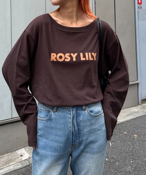 CIAOPANIC TYPY(チャオパニックティピー)の「コットンナイロンシアーカラーロゴTee(Tシャツ/カットソー・レディース・オフホワイト/ブルー/ピンク/ブラウン・ONE SIZE)」の12枚目の写真