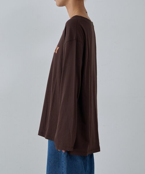 CIAOPANIC TYPY(チャオパニックティピー)の「コットンナイロンシアーカラーロゴTee(Tシャツ/カットソー・レディース・オフホワイト/ブルー/ピンク/ブラウン・ONE SIZE)」の19枚目の写真