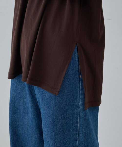 CIAOPANIC TYPY(チャオパニックティピー)の「コットンナイロンシアーカラーロゴTee(Tシャツ/カットソー・レディース・オフホワイト/ブルー/ピンク/ブラウン・ONE SIZE)」の22枚目の写真