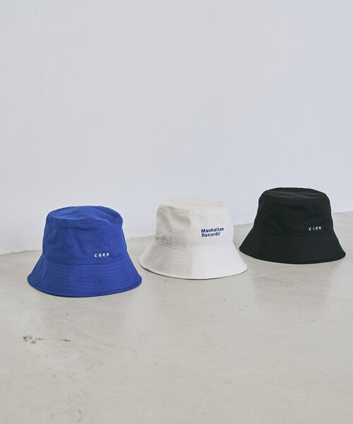 Manhattan Records(マンハッタン レコーズ)の「ManhattanRecords(マンハッタンレコード)別注ロゴ刺繍HAT(ハット・メンズ・ホワイト/コバルトブルー/ブラック・FREE)」の10枚目の写真
