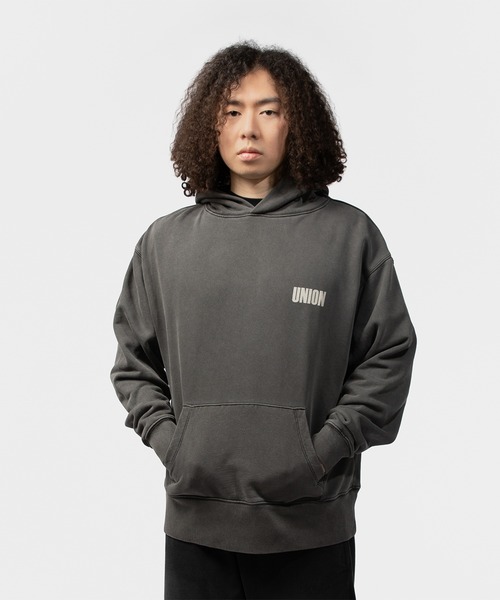 UNION(UNION TOKYO)(ユニオン)の「UNION TOKYO DUB HOODIE ユニオントーキョー フーディ(パーカー・メンズ・ブラック/グリーン・LARGE/MEDIUM/X-LARGE)」の4枚目の写真