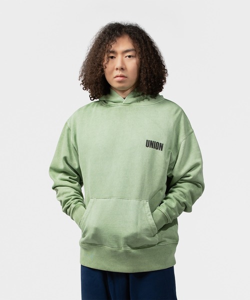 UNION(UNION TOKYO)(ユニオン)の「UNION TOKYO DUB HOODIE ユニオントーキョー フーディ(パーカー・メンズ・ブラック/グリーン・LARGE/MEDIUM/X-LARGE)」の6枚目の写真