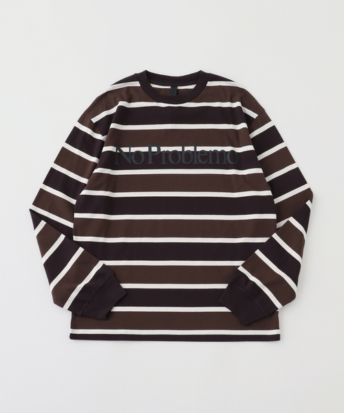 No Problemo /ノープロブレモ STRIPED LS TEE（Tシャツ/カットソー 