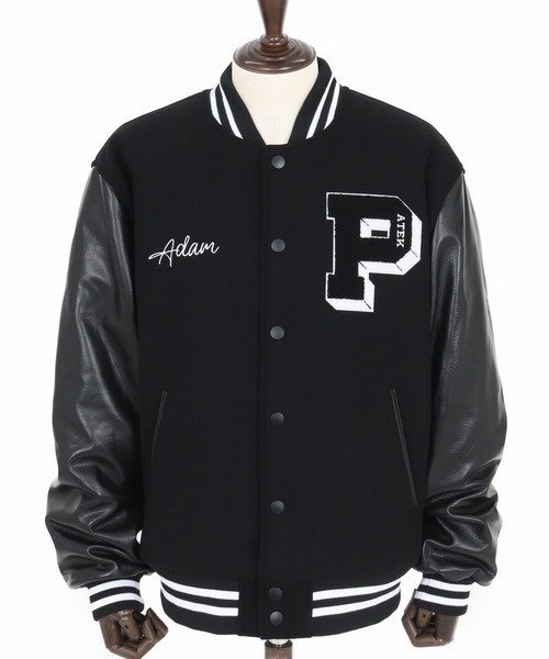 ADAM PATEK(アダムパテック)の「【ADAMPATEK/アダムパテック】leather sleeves varsity jacket ヴァーシティージャケット(スタジャン・レディース・その他1/その他2・1/2)」の3枚目の写真
