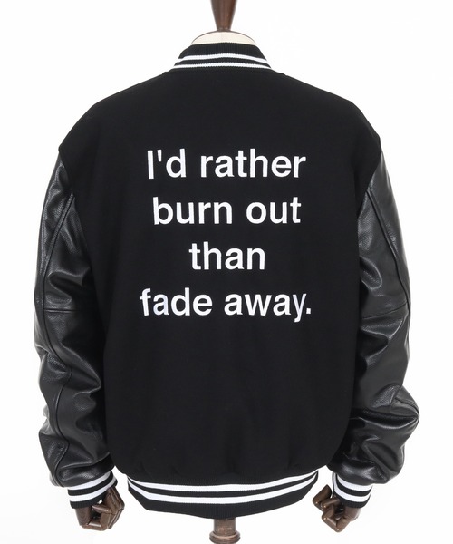 ADAM PATEK(アダムパテック)の「【ADAMPATEK/アダムパテック】leather sleeves varsity jacket ヴァーシティージャケット(スタジャン・レディース・その他1/その他2・1/2)」の4枚目の写真