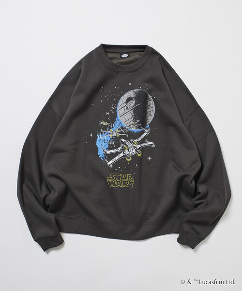セール】限定展開 STARWARS/スター・ウォーズ 別注 プリント クルー