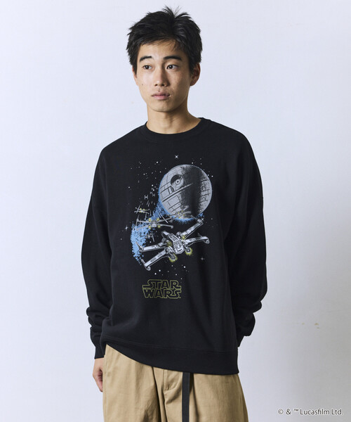 セール】限定展開 STARWARS/スター・ウォーズ 別注 プリント クルー