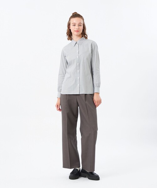 MACKINTOSH PHILOSOPHY（ﾏｯｷﾝﾄｯｼｭ ﾌｨﾛｿﾌｨｰ）の「コンパクトフィットシャツ（シャツ/ブラウス・レディース・ライトブルー/ホワイト/ダークネイビー・36/38）」の12枚目の写真