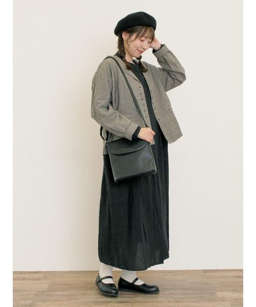 Samansa Mos2（サマンサ モスモス）の「【Cross×Linen】タックワンピース《S/Mサイズ》（ワンピース・レディース・ベージュ/ブルー/ブラック/キナリ/ボルドー・M/S）」の14枚目の写真