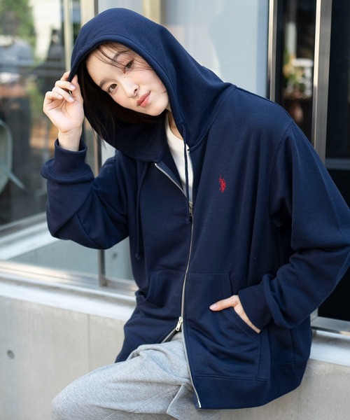 ✳️最終お値下げ✳️Polo ネイビー フルジップパーカー 新品タグ付き セール】∴WEGO/【25年秋冬新作】U.S.POLO ASSN.別注ZIPパーカー