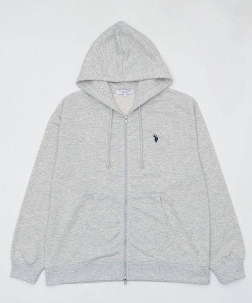 U.S. POLO ASSN.（ユーエスポロアッスン）の「∴WEGO/【大好評につき26春も再入荷★】U.S.POLO ASSN.別注ZIPパーカー（パーカー・メンズ・ブラック/オフホワイト/ネイビー/杢グレー・LARGE/MEDIUM/SMALL）」の18枚目の写真