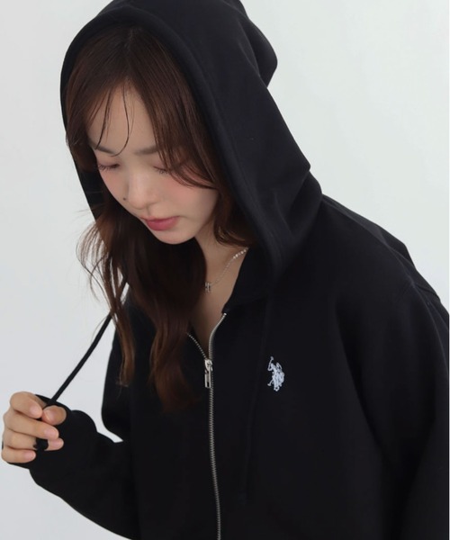 U.S. POLO ASSN.（ユーエスポロアッスン）の「∴WEGO/【大好評につき26春も再入荷★】U.S.POLO ASSN.別注ZIPパーカー（パーカー・メンズ・ブラック/オフホワイト/ネイビー/杢グレー・LARGE/MEDIUM/SMALL）」の19枚目の写真