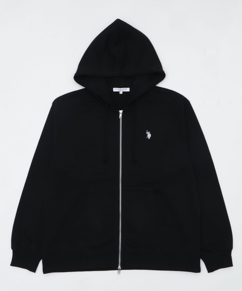 U.S. POLO ASSN.（ユーエスポロアッスン）の「∴WEGO/【大好評につき26春も再入荷★】U.S.POLO ASSN.別注ZIPパーカー（パーカー・メンズ・ブラック/オフホワイト/ネイビー/杢グレー・LARGE/MEDIUM/SMALL）」の16枚目の写真