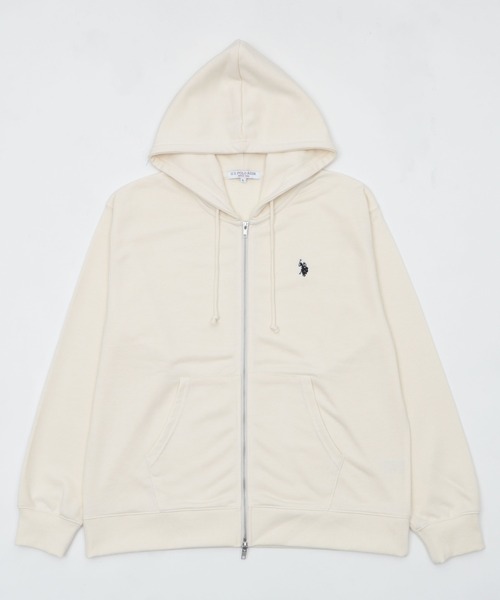 U.S. POLO ASSN.（ユーエスポロアッスン）の「∴WEGO/【大好評につき26春も再入荷★】U.S.POLO ASSN.別注ZIPパーカー（パーカー・メンズ・ブラック/オフホワイト/ネイビー/杢グレー・LARGE/MEDIUM/SMALL）」の15枚目の写真