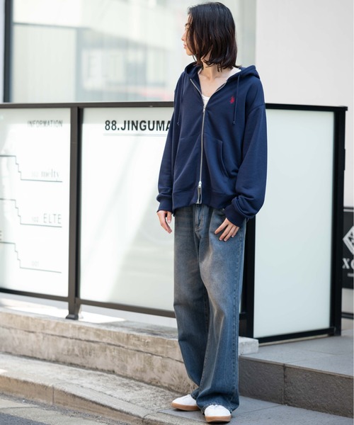 セール】∴WEGO/【25年秋冬新作】U.S.POLO ASSN.別注ZIPパーカー