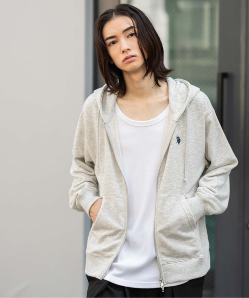 POLO ホワイト フード付きパーカー Polo Ralph Lauren ホワイト フード付きパーカー M