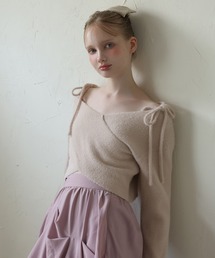 Seemi. byNICECLAUP | 【Seemi.】肩リボンフェザーニット(ニット/セーター)