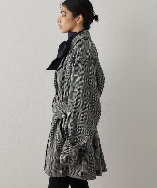 Whim Gazette（ウィムガゼット）の「ウールミドルトレンチコート（トレンチコート・レディース・ブラック・FREE）」の5枚目の写真