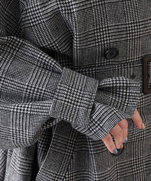 Whim Gazette（ウィムガゼット）の「ウールミドルトレンチコート（トレンチコート・レディース・ブラック・FREE）」の20枚目の写真