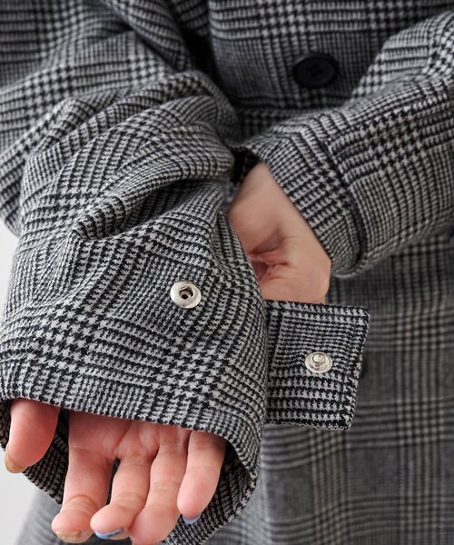 Whim Gazette（ウィムガゼット）の「ウールミドルトレンチコート（トレンチコート・レディース・ブラック・FREE）」の21枚目の写真