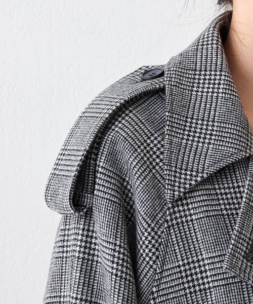 Whim Gazette（ウィムガゼット）の「ウールミドルトレンチコート（トレンチコート・レディース・ブラック・FREE）」の16枚目の写真