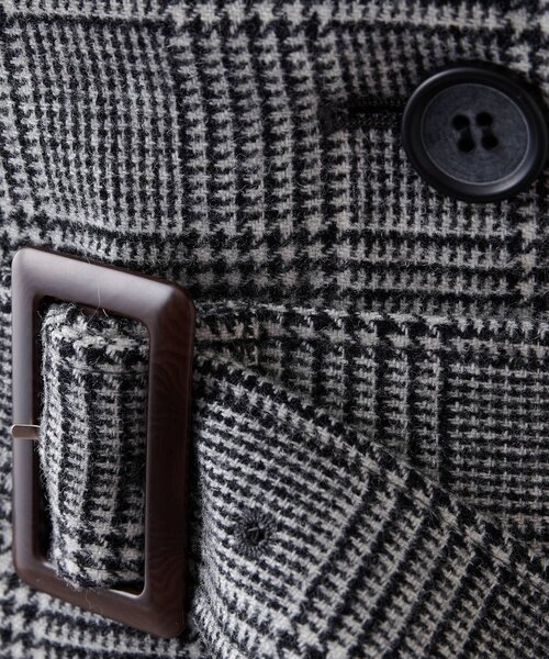 Whim Gazette（ウィムガゼット）の「ウールミドルトレンチコート（トレンチコート・レディース・ブラック・FREE）」の18枚目の写真