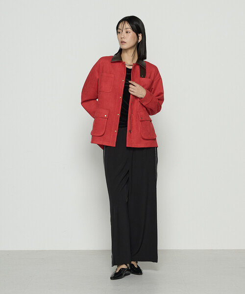 K.T KIYOKO TAKASE(キヨコタカセ)の「シアーベロア ラウンドネックプルオーバー(Tシャツ/カットソー・レディース・サックスブルー/ブラック/グレイッシュベージュ・9号/11号)」の7枚目の写真