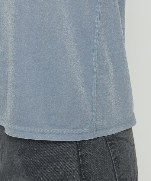 K.T KIYOKO TAKASE(キヨコタカセ)の「シアーベロア ラウンドネックプルオーバー(Tシャツ/カットソー・レディース・サックスブルー/ブラック/グレイッシュベージュ・9号/11号)」の16枚目の写真