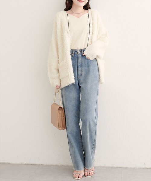 natural couture（ナチュラルクチュール）の「ハートネックパイピング配色ブラウス（シャツ/ブラウス・レディース・ブラウン/ピンク/ネイビー/アイボリー・FREE）」の10枚目の写真