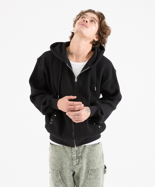 セール】WAFFLE STUDS ZIP HOODIE（パーカー）｜FTW（エフティ