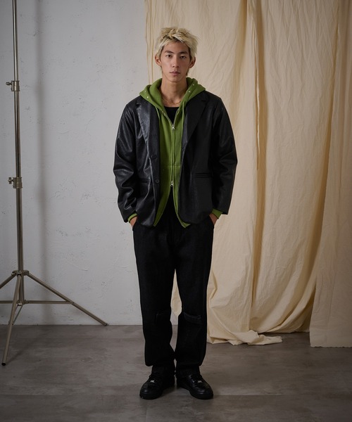 FTW（エフティダブリュー）の「WAFFLE STUDS ZIP HOODIE（パーカー・メンズ・グリーン/グレー/ブラック・MEDIUM/LARGE/SMALL）」の5枚目の写真