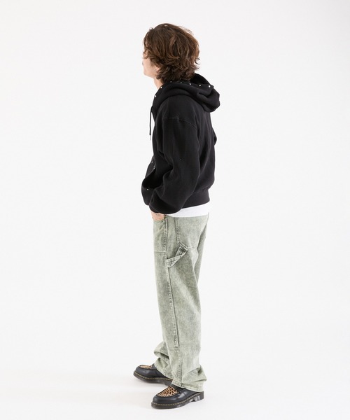 FTW（エフティダブリュー）の「WAFFLE STUDS ZIP HOODIE（パーカー・メンズ・グリーン/グレー/ブラック・MEDIUM/LARGE/SMALL）」の14枚目の写真