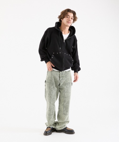 FTW（エフティダブリュー）の「WAFFLE STUDS ZIP HOODIE（パーカー・メンズ・グリーン/グレー/ブラック・MEDIUM/LARGE/SMALL）」の15枚目の写真