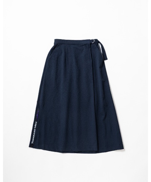 L's]WRAPPED SKIRT SEERSUCKER/ラップスカートシアサッカー（スカート