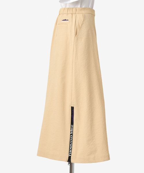 THOUSAND MILE（サウザンドマイル）の「[L's]WRAPPED SKIRT SEERSUCKER/ラップスカートシアサッカー（スカート・レディース・ネイビー/ブラウン/イエロー/ブラック・L/M）」の14枚目の写真