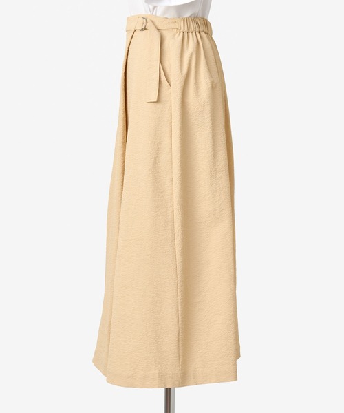 THOUSAND MILE（サウザンドマイル）の「[L's]WRAPPED SKIRT SEERSUCKER/ラップスカートシアサッカー（スカート・レディース・ネイビー/ブラウン/イエロー/ブラック・L/M）」の15枚目の写真