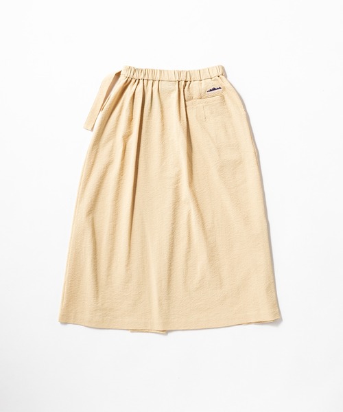 THOUSAND MILE（サウザンドマイル）の「[L's]WRAPPED SKIRT SEERSUCKER/ラップスカートシアサッカー（スカート・レディース・ネイビー/ブラウン/イエロー/ブラック・L/M）」の17枚目の写真