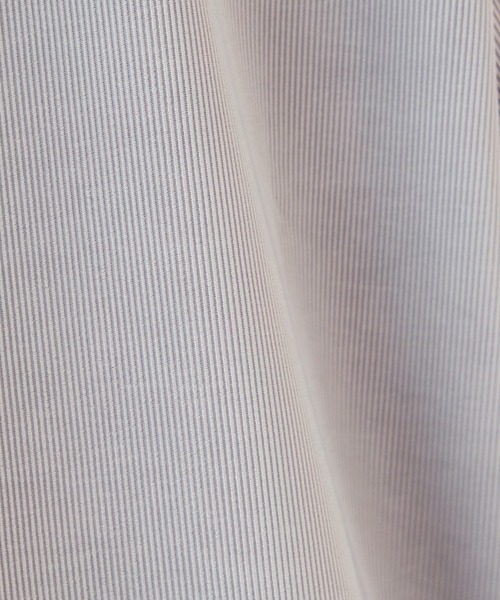 STUDIOUS（ステュディオス）の「【STUDIOUS】ナロープリーツスウェット（Tシャツ/カットソー・メンズ・ブラック/ブラウン/グレイッシュベージュ・1/2/3）」の4枚目の写真