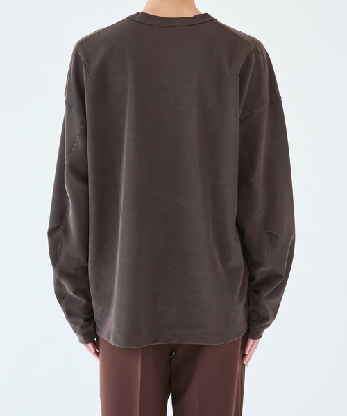 STUDIOUS（ステュディオス）の「【STUDIOUS】ナロープリーツスウェット（Tシャツ/カットソー・メンズ・ブラック/ブラウン/グレイッシュベージュ・1/2/3）」の13枚目の写真