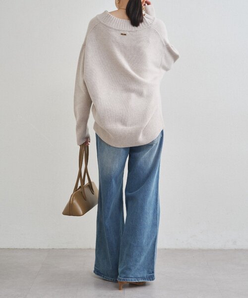 LOUNGEDRESS（ラウンジドレス）の「ウール100Vニット（ニット/セーター・レディース・ネイビー/ベビーピンク/アイボリー・FREE）」の11枚目の写真