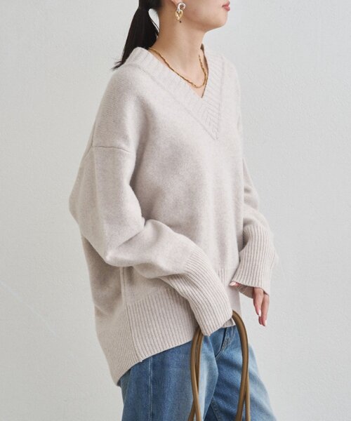 LOUNGEDRESS（ラウンジドレス）の「ウール100Vニット（ニット/セーター・レディース・ネイビー/ベビーピンク/アイボリー・FREE）」の17枚目の写真