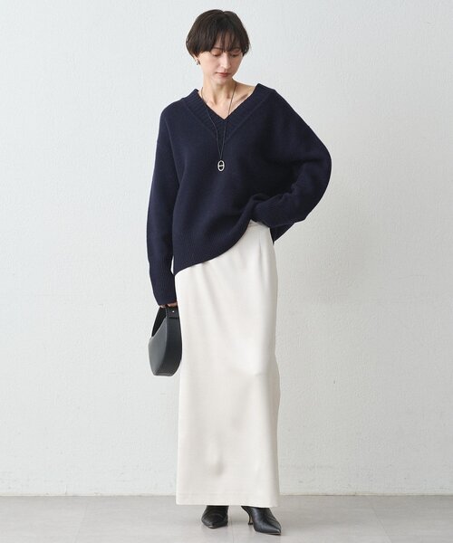 LOUNGEDRESS（ラウンジドレス）の「ウール100Vニット（ニット/セーター・レディース・ネイビー/ベビーピンク/アイボリー・FREE）」の19枚目の写真